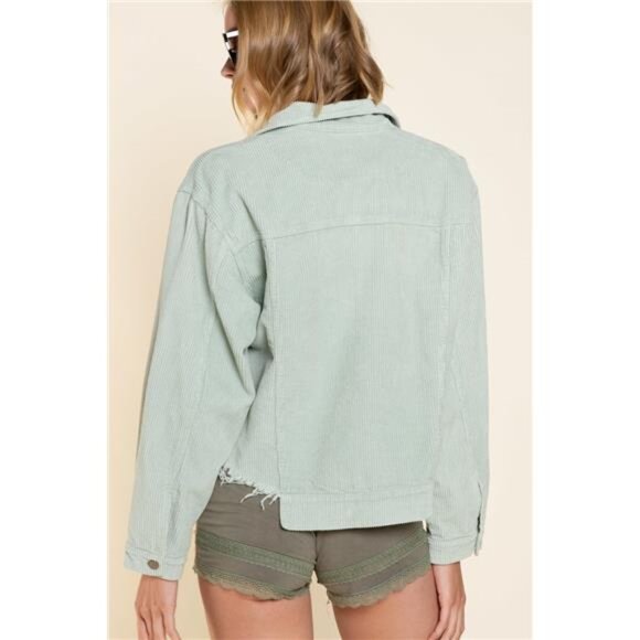 POL Button Down Corduroy Trucker Jacket - Picture 3 of 3